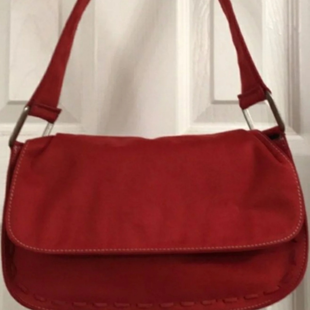 Nine West Red Boho Floral Handled Purse